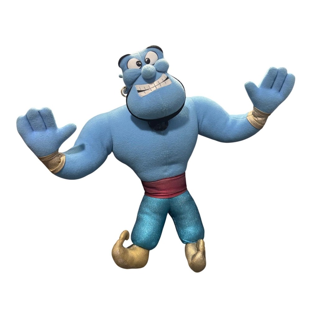 1992 Disney Aladdin The Genie Plush Toy Large‎ Blue Animated Character